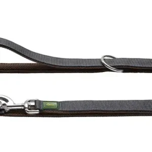 HUNTER Verstellbare Führleine Maldon 25/200 braun/grau Sichere Zahlung